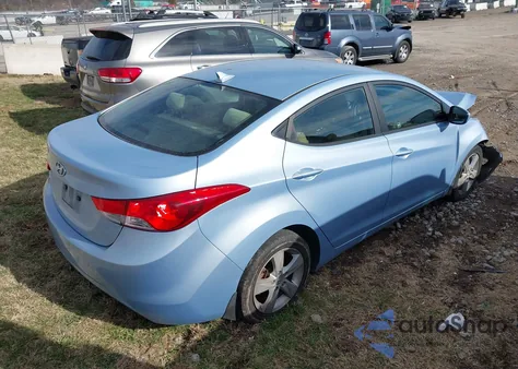 2012 Hyundai Elantra Gls (Ulsan Plant) from USA, damaged, VIN KMHDH4AEXCU422037